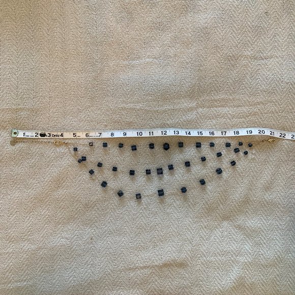 Talbots Blue Glass Layered Necklace - Picture 3 of 4